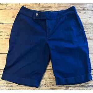 Chaps Women’s Size 6 Navy Blue Chinos Shorts